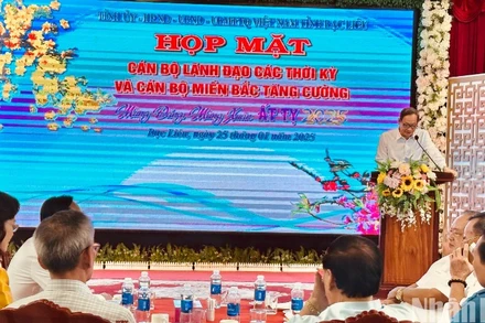 Quang cảnh buổi họp mặt. (Ảnh: TRỌNG DUY)