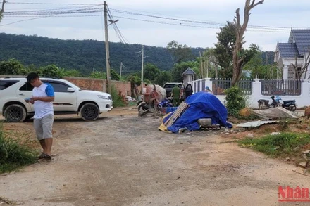 Hiện trường vụ án mạng ngày 27/10, tại thành phố Phú Quốc, tỉnh Kiên Giang. 