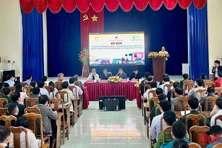 Toàn cảnh tập huấn lý thuyết tại Hội nghị.