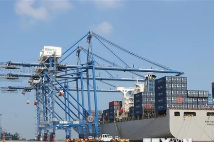 Cảng container Quốc tế Tân Cảng Hải Phòng. (Ảnh: Minh Thu/TTXVN)