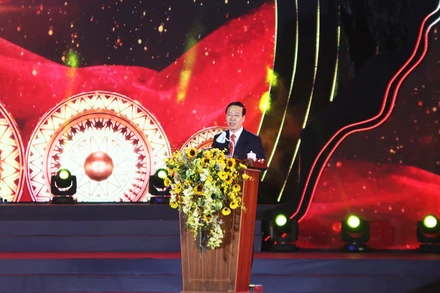 Đồng chí Võ Văn Thưởng phát biểu tại Lễ kỷ niệm.