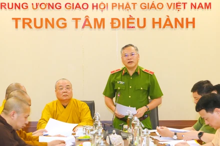 Thứ trưởng Công an Nguyễn Văn Long phát biểu tại lễ ký kết.