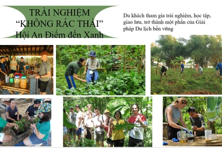 Hội An đã xây dựng được các chương trình trải nghiệm "Không rác thải" cho du khách. 