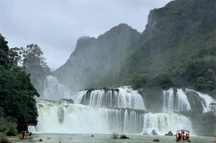 Thác Bản Giốc (Ảnh: TTXVN)