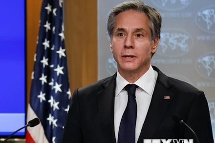 Ngoại trưởng Antony Blinken tại cuộc họp ở Washington, DC. (Ảnh: AFP/TTXVN)