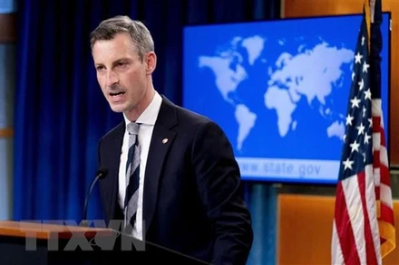 Người phát ngôn Bộ Ngoại giao Mỹ Ned Price. (Ảnh: AFP/TTXVN) 
