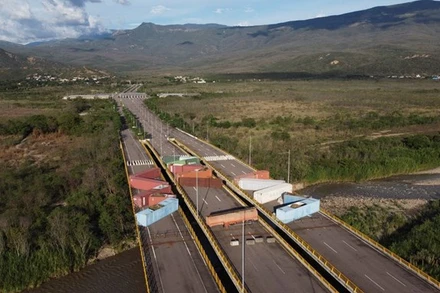 Khu vực biên giới hai nước ngày 26/9/2022. (Nguồn: Reuters) 