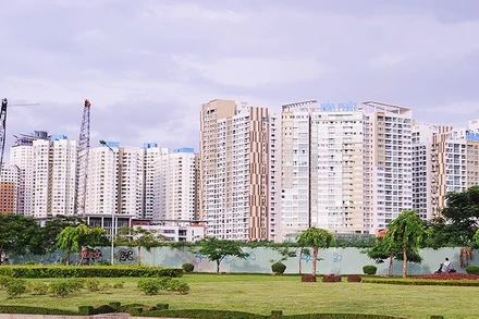 Thị trường bất động sản giảm sút khiến các doanh nghiệp phát hành trái phiếu gặp nhiều khó khăn. (Ảnh: NAM ANH) 