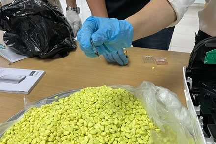 Ma túy do Chi cục Hải quan cửa khẩu sân bay quốc tế Nội Bài thu giữ ngày 11/5/2023 qua đường hàng không.