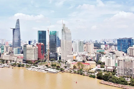 Một góc đô thị Thành phố Hồ Chí Minh hôm nay. (Ảnh: Nguyên Anh)