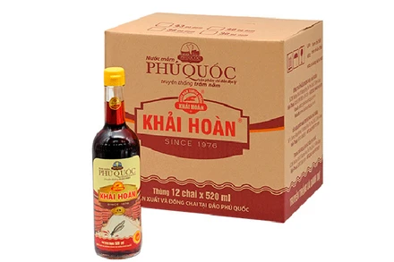 Nước mắm Phú Quốc Khải Hoàn 43 độ đạm. (Ảnh: Khải Hoàn Phú Quốc)
