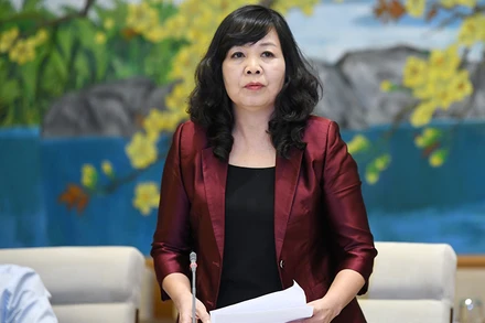 Phó Tổng Giám đốc Đài Truyền hình Việt Nam Nguyễn Thị Thu Hiền. (Ảnh: VGP)