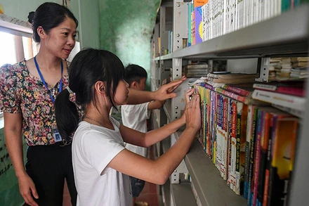 Trẻ em tại Trung tâm Bảo trợ xã hội số 1 Hà Nội. (Ảnh: THÀNH ĐẠT)