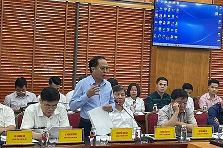 Đại biểu góp ý kiến tại hội thảo.