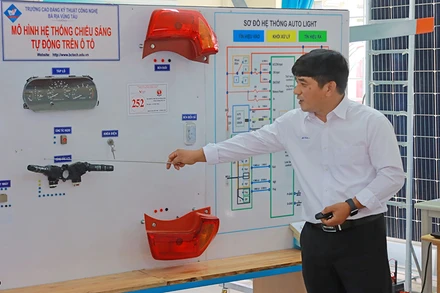 Hội thi Thiết bị đào tạo tự làm toàn quốc lần thứ VII năm 2022 của giáo dục nghề nghiệp. (Ảnh: GDVT)