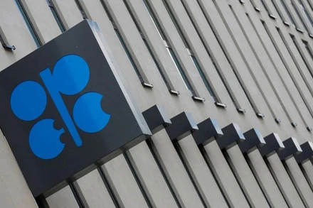 Biểu trưng của OPEC tại trụ sở chính ở Vienna, Áo tháng 6/2018 (Ảnh minh họa: Reuters).
