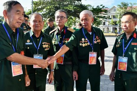 Các đại biểu dự Hội nghị biểu dương người có công với cách mạng tiêu biểu toàn quốc năm 2023 tại Thừa Thiên Huế, tháng 7/2023. (Ảnh: ĐĂNG KHOA) 