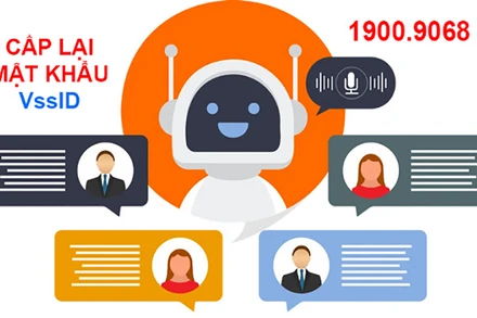 Trợ lý ảo hỗ trợ cấp lại mật khẩu VssID.