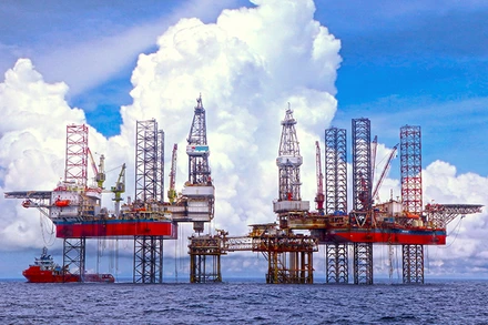 Giàn khoan dầu khí của Vietsovpetro.