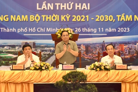 Thủ tướng Phạm Minh Chính - Chủ tịch Hội đồng Điều phối vùng Đông Nam Bộ chủ trì Hội nghị lần thứ hai của Hội đồng.