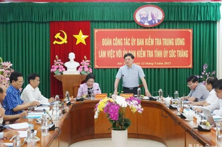 Ủy ban Kiểm tra Trung ương làm việc tại Sóc Trăng