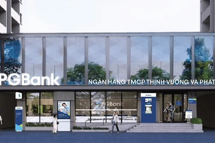 Hình ảnh một điểm giao dịch điển hình của PGBank trong nhận diện mới