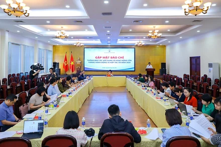 Toàn cảnh cuộc gặp mặt báo chí.