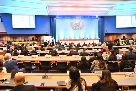 Diễn đàn Phát triển bền vững châu Á-Thái Bình Dương lần thứ 12 tại Bangkok. Ảnh: Xuân Sơn