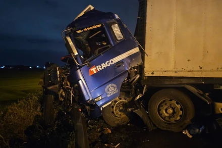 Hiện trường vụ tai nạn.