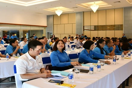 Hội nghị có sự tham gia của các học viên là chủ tịch, phó chủ tịch, cán bộ phụ trách công tác chính sách pháp luật Công đoàn Viên chức các tỉnh.