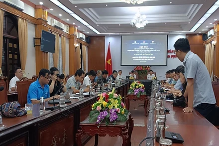 Quang cảnh buổi họp báo.