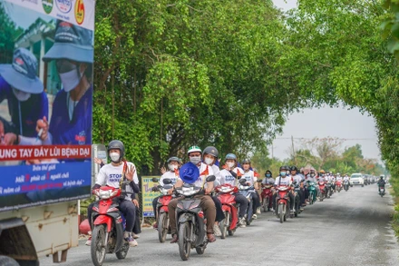 Thanh niên, học sinh và người dân huyện Đức Huệ, tỉnh Long An tham gia Lễ phát động chương trình “tiêm phòng dại vì cộng đồng năm 2023”