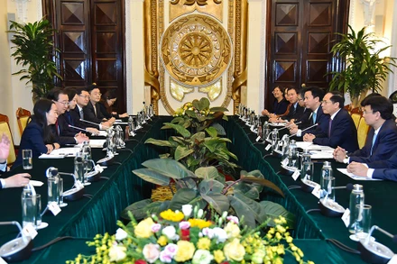 Bộ trưởng Ngoại giao Bùi Thanh Sơn tiếp đồng chí Vương Ninh, Bí thư Tỉnh ủy Vân Nam (Trung Quốc).