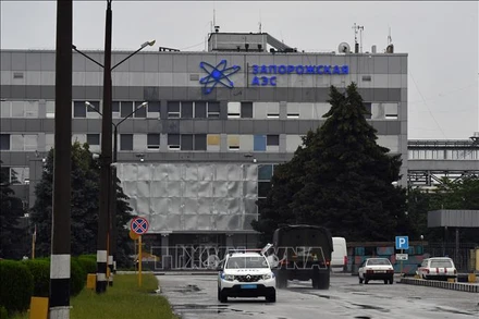 Nhà máy điện hạt nhân Zaporizhzhia ở miền Nam Ukraine, ngày 14/6/2023. Ảnh: AFP/TTXVN