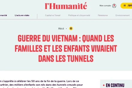 Báo Nhân đạo (Pháp) mô tả sống động về những khó khăn, gian khổ mà người dân Việt Nam đã phải chịu đựng trong chiến tranh.