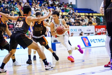 Các trụ cột tỏa sáng giúp Cantho Catfish giành chiến thắng. (Ảnh: VBA)