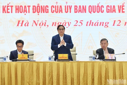 [Ảnh] Thủ tướng Phạm Minh Chính chủ trì Hội nghị sơ kết Đề án 06 về dữ liệu dân cư và xác thực điện tử