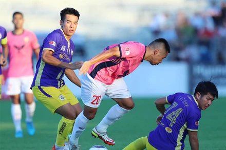 CLB Hà Nội hướng tới ngôi vị cao nhất V-League 2022. (Ảnh: VPF)