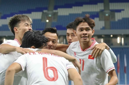 U23 Việt Nam có điều kiện thuận lợi trong cuộc đua giành vé tham dự Vòng chung kết U23 châu Á 2026 khi vừa thuộc nhóm hạt giống số 1, vừa là chủ nhà của bảng đấu tại Vòng loại. (Ảnh: VFF)