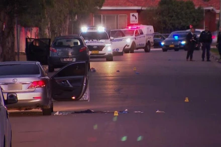 Hiện trường vụ xả súng. (Nguồn: 9News)