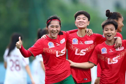 TP Hồ Chí Minh I thắng đậm 4-0 trước Sơn La. (Ảnh: VFF)