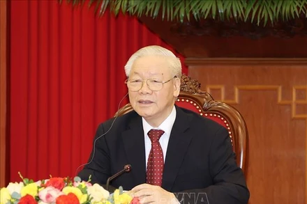 Tổng Bí thư Nguyễn Phú Trọng điện đàm với Tổng thống Indonesia Joko Widodo.