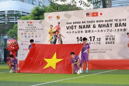 Lễ khai mạc Giải bóng đá thiếu niên quốc tế U13 Việt Nam và Nhật Bản lần thứ V. 