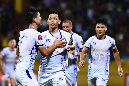[Ảnh] Văn Quyết lập công, Hà Nội giữ ngôi đầu bảng V-League 2023