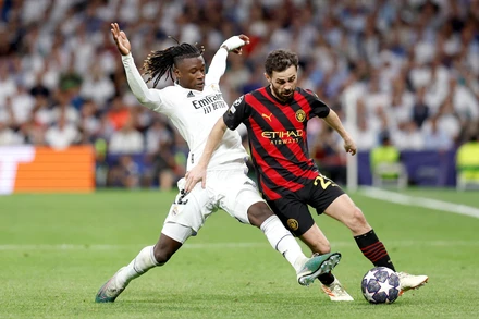 Cuộc đụng độ giữa Real và Man City hứa hẹn rất kịch tính. (Ảnh: AS USA)