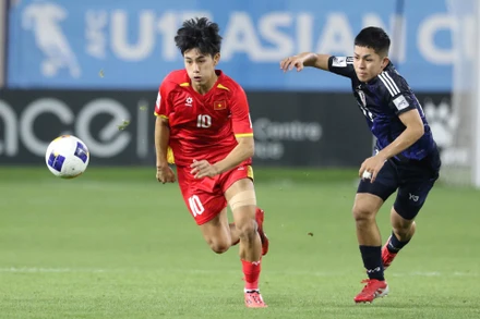 U17 Việt Nam từng tạo bất ngờ khi hòa 1-1 U17 Nhật Bản. (Ảnh: VFF)