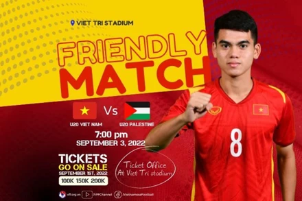 Phát hành vé trận giao hữu U20 Việt Nam và U20 Palestine
