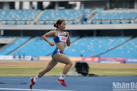 Nữ vận động viên sinh năm 1995 thi đấu ấn tượng tại SEA Games 32. 