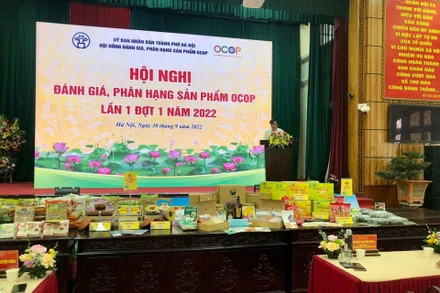 Các sản phẩm được đánh giá, phân hạng OCOP năm 2022.