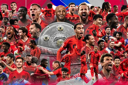 Chức vô địch trở lại với Bayern Munich. (Ảnh: FC Bayern)